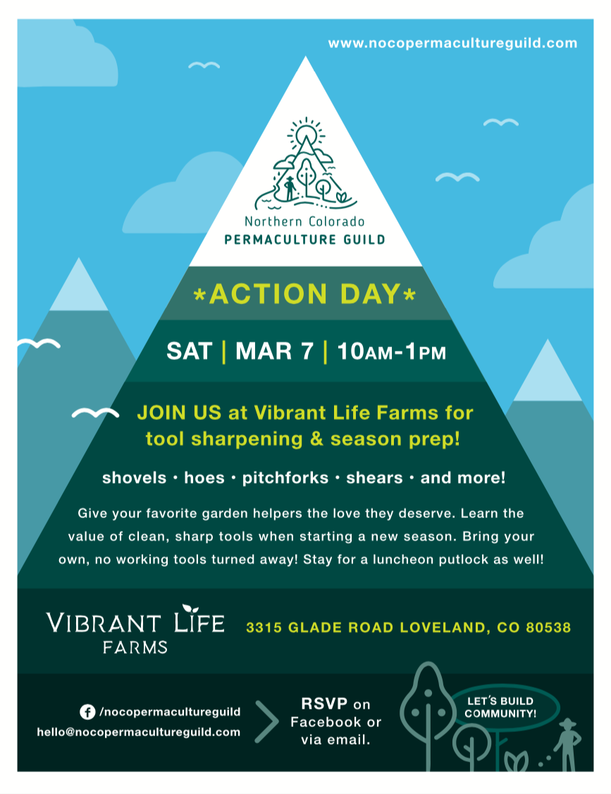 Tools Sharpening Action Day at Vibrant Life Farms